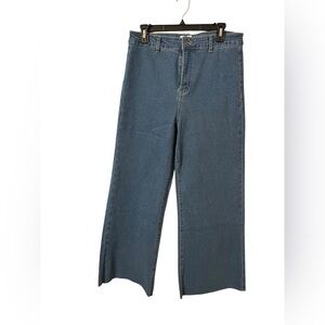 Anniewear Medium Denim High Waist Wide Leg Jeans Size XL NWT